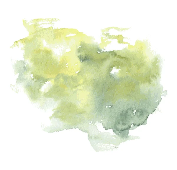 Grüner Aquarell-Hintergrund. — Stockvektor