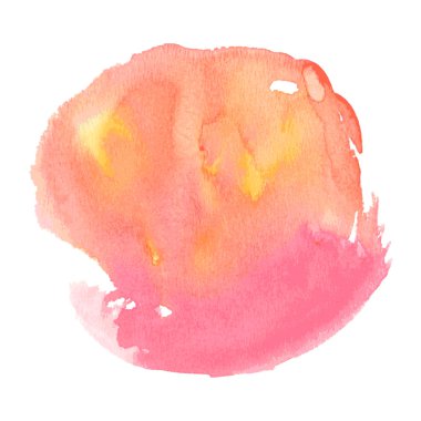 Watercolor red spot background.