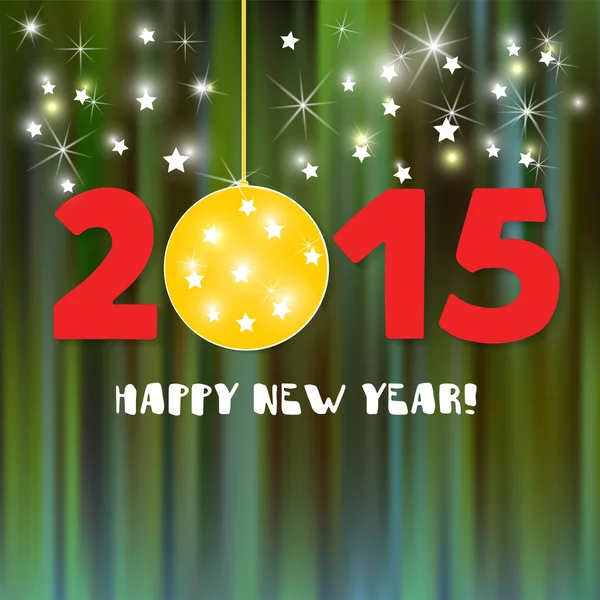 Happy New Year card design — Stock Vector