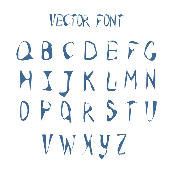 Watercolor Alphabet, Font Set — Stok Vektör