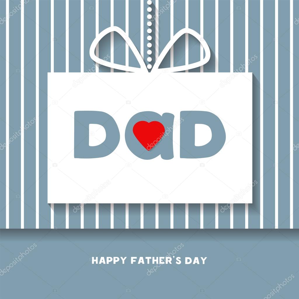 Happy Fathers Day celebration card