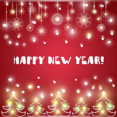 Yeni dekore edilmiş yıl arka plan