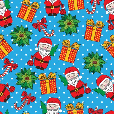 Noel ve yeni yıl dekoratif desen