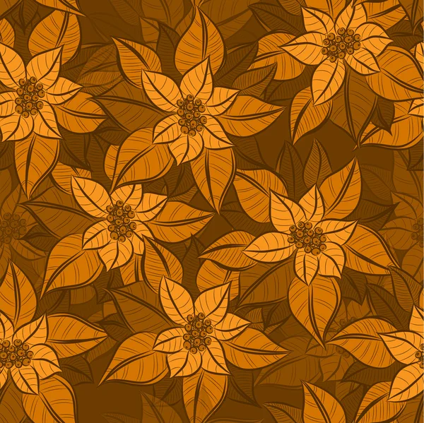 Christmas Star Flower pattern — Διανυσματικό Αρχείο