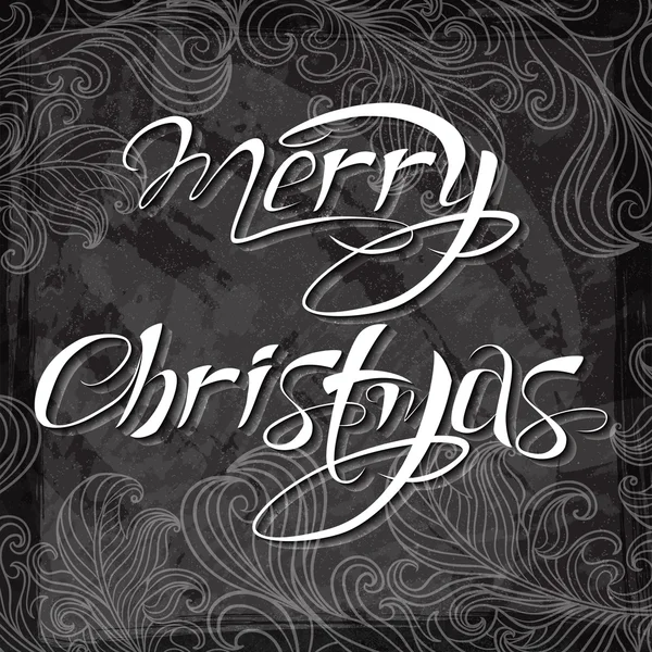 Merry Christmas card with ornament — Stock vektor