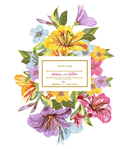 Template Flower Bouquets for your design — Wektor stockowy