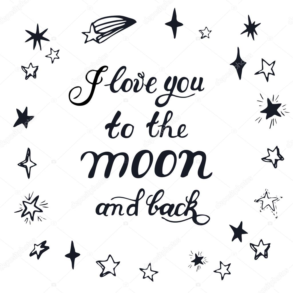 Calligraphy Inscription I Love You To The Moon And Back Stock Vector Image By C Phoenix Olga Calligraphy Inscription I Love You To The Moon And Back Stock Vector Image By C Phoenix Olga