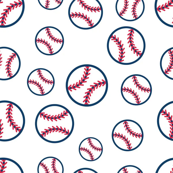 Beyzbol softball grafikleriyle kusursuz desen