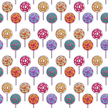 Şekersiz lolipop, çocuklar için tatlı tatlı. Çubukta şeker.