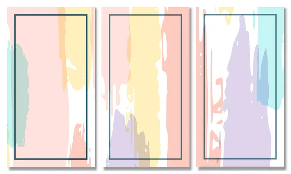 Set Van Abstracte Vorm Achtergrond Memphis Pastel Kleur Moderne Abstracte — Stockvector