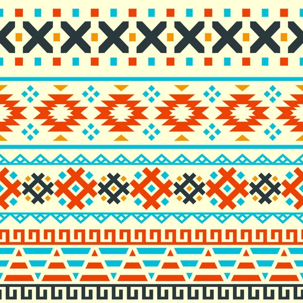 Patrón Étnico Sin Costuras Estilo Nativo Diseño Popular Patrón Tribal — Vector de stock