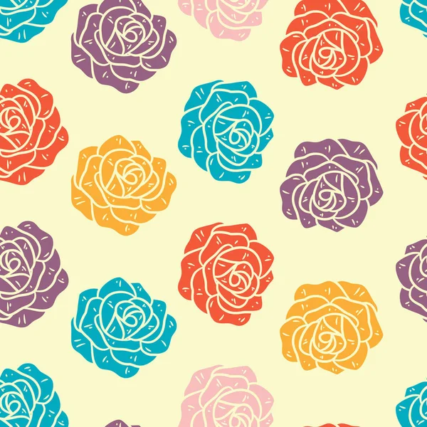 Fondo Patrón Sin Costura Floral Abstracto Fondo Floral Colores Pastel — Vector de stock