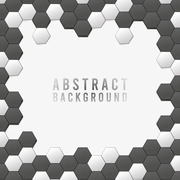 Abstrakte Geometrische Form Sechseck Hintergrund Geometrische Abstrakte Hintergrund Mit Sechsecken — Stockvektor