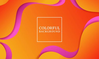 Modern Akışkan Renkler Soyut Arkaplan, Soyut Renkli Tasarım Şablonu