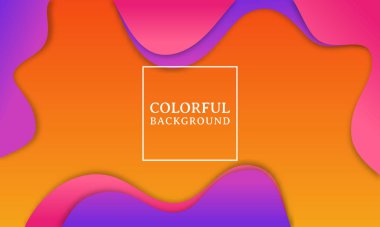 Modern Akışkan Renkler Soyut Arkaplan, Soyut Renkli Tasarım Şablonu