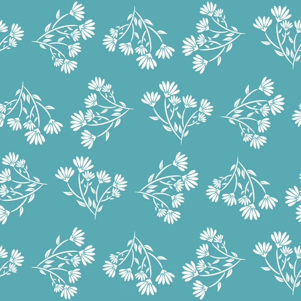 Абстрактний Квітковий Безшовний Візерунок Листям Модний Безшовний Квітковий Візерунок Vintage — стоковий вектор