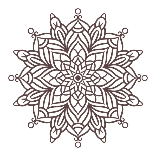 Patrón Ornamento Redondo Mandala Patrón Decorativo Estilo Oriental Elementos Decorativos — Vector de stock