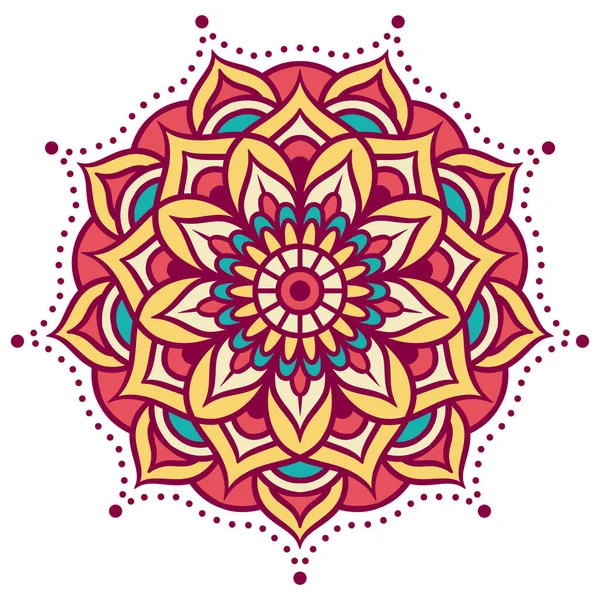 Mandala Kerek Dísz Minta Dekoratív Minta Keleti Stílusban Etnikai Mandala — Stock Vector