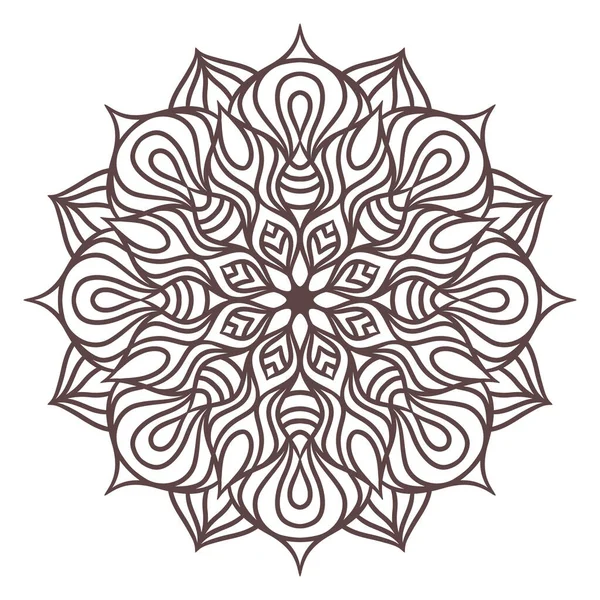 Mandala Ornament Vzor Dekorativní Vzor Orientálním Stylu Ročník Dekorativní Prvky — Stockový vektor