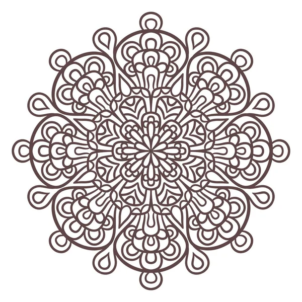 Patrón Ornamento Redondo Mandala Patrón Decorativo Estilo Oriental Elementos Decorativos — Vector de stock