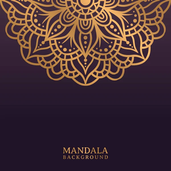 Luxus Mandala Hintergrund Mit Goldener Arabeske Oriental Vector Ornament Ethnische — Stockvektor