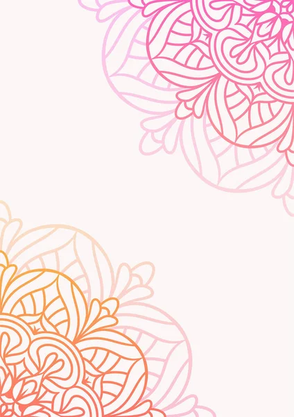 Eğilimli Continental retro mandala arka planı. Mandala yuvarlak süs arka planı