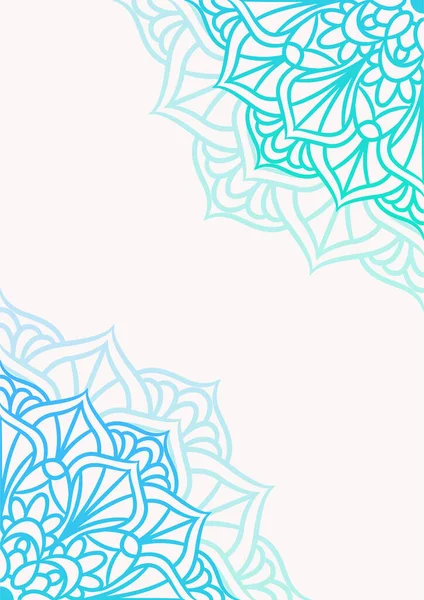 Eğilimli Continental retro mandala arka planı. Mandala yuvarlak süs arka planı