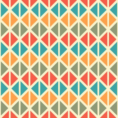 Soyut geometrik dikişsiz şablon arka planı. Grafik modern desen dokusu parlak renk