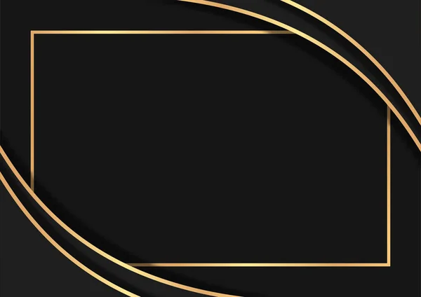 Altın çizgileri olan lüks koyu soyut arkaplan, üst üste binen katmanlı lüks arkaplan tasarımı