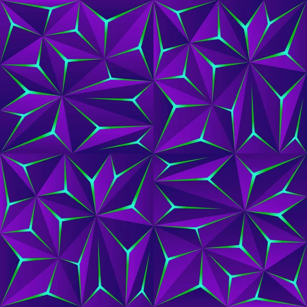 Abstract Donkere Polygon Achtergrond Met Licht Effect Moderne Geometrische Achtergrond — Stockvector