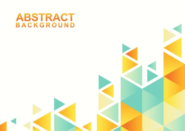Abstrakt Geometrisk Bakgrund Med Triangeln Abstrakt Modern Färgglad Design Mall — Stock vektor
