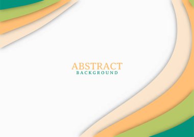 Dalgalı şekilli soyut modern arkaplan tasarımı. Geometrik şekilli modern tasarım arka planı