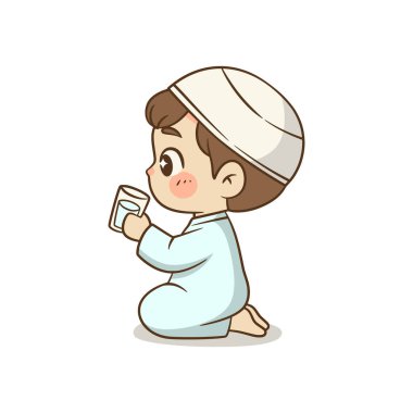 Su içen bir çocuğun basit ve temiz bir çizimi, hızlı bir sağlık posterinin başlangıcını ya da sonunu temsil ediyor..