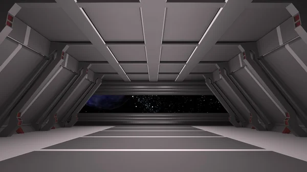 Space environment, ready for comp of your characters.3D rendering — Stock Photo, Image