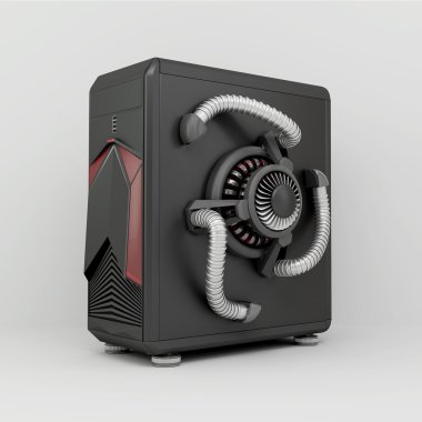 Bilgisayar kule 3 d render