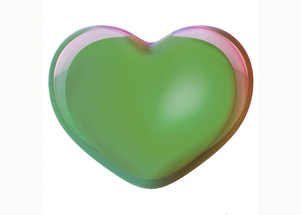 Green Heart — Stock Photo, Image