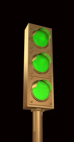 Rendering 3D dei semafori — Foto Stock