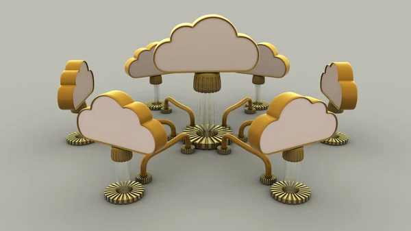 Хмара мережі — стокове фото