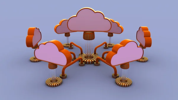 Хмара мережі — стокове фото