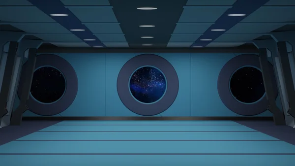 Sci-Fi-Korridor — Stockfoto