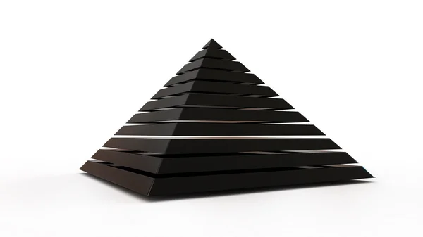 Rendering piramide 3d — Foto Stock