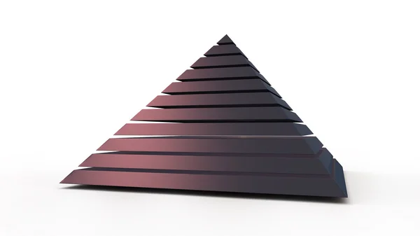 Rendering piramide 3d — Foto Stock