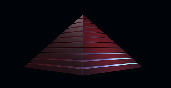 Pirámide 3d render —  Fotos de Stock