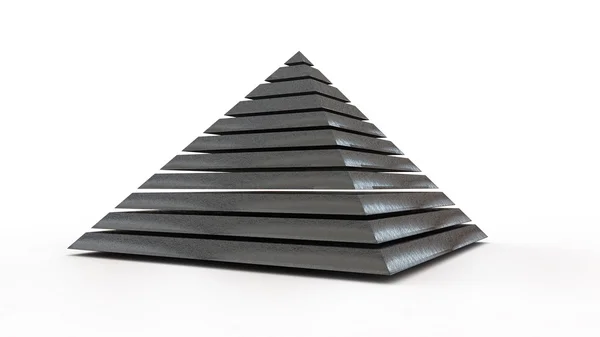 Piramide van 3d render — Stockfoto
