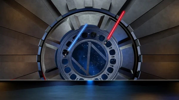 Lightsaber uzay ortamında, senin characte comp için hazır