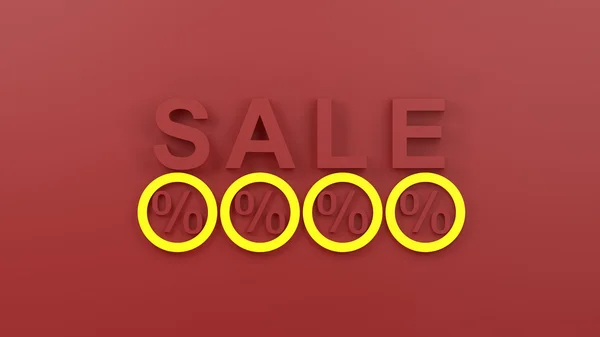 Prodej ikony 3d vykreslení — Stock fotografie