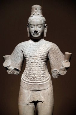 Asya Medeniyetler Müzesi. Angkor. Kamboçya 'nın kutsal şehrini keşfediyorum. Kozmik yayılan Lokeshvara. Kamboçya, 12. yüzyıl. Kum taşı. Singapur. 