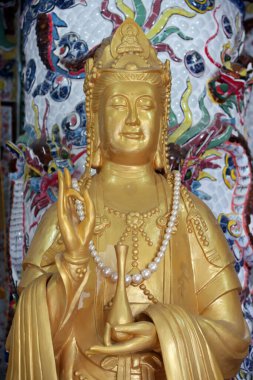 Linh Phuoc Budist Pagoda. Quan Am merhamet tanrıçası ya da merhamet tanrıçası. Quan Am merhamet tanrıçası ya da merhamet tanrıçası. Dalat. Vietnam. 