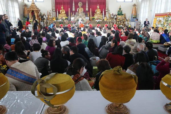 Wat Velouvanaram Ceremonia Budista Lao Año Nuevo Boun Pimay Lao — Foto de Stock