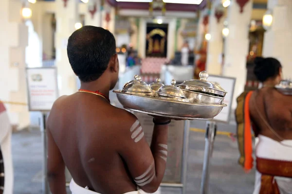 Sacerdotes Brahmanes Hindúes Ceremonia —  Fotos de Stock